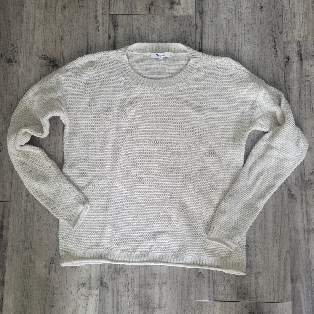 Madewell Women's Cream Sweater, Size Small